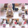 Keychain Rabbit Plush Bunny Pp Cotton Fill Valentines Day Gift Bag Decoration