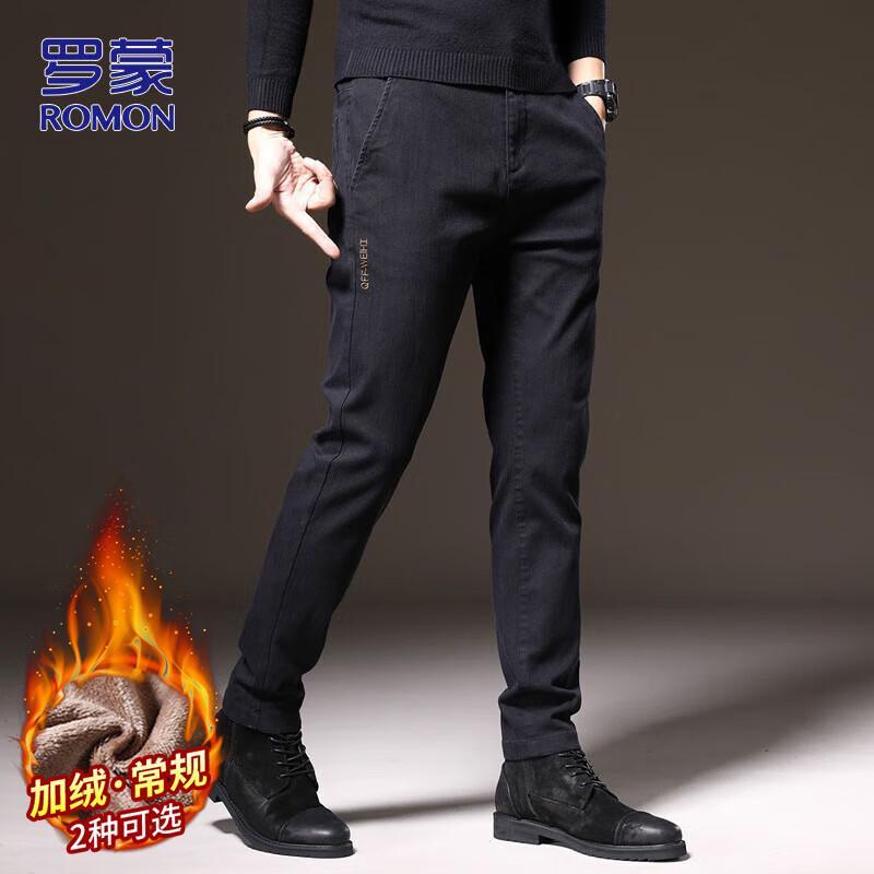 

ROMON Men s Business Casual Straight-Leg Pants 38