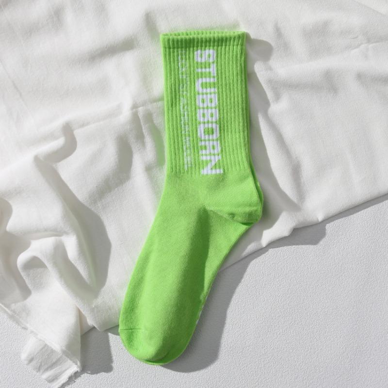 Men's Spring and Autumn Tide Sports Letter Skateboard Tube Socks