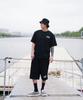 CREAM SODA LAB Basketball Short Sleeve T-Shirt Oversized Black White
