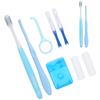 Kit de Soin Buccal Orthodontique Brosse de Nettoyage pour Appareils Dentaires Brossette Interdentaire Outils de Cire Orthodontique