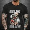 T-Shirt Calacas Chidas OXXO T-Shirt Süchtige Nach Den Kassiererinnen Von Oxxo T-Shirts Lustiger Totenkopf OXXO Logo Herren T-Shirt Bedruckte Oberteile