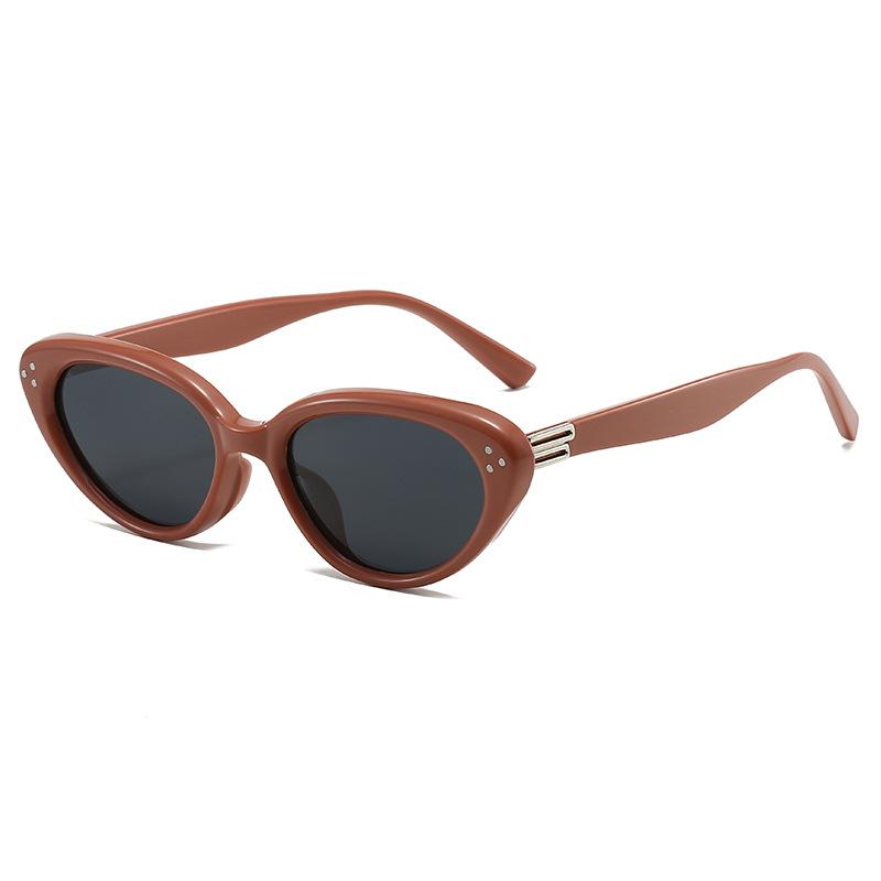 Polarized Sunglasses Cat Eye Small Frame Sunglasses Men'S And Women'S Fashion Trend Tr90 Sun Protection Advanced Uv Protection