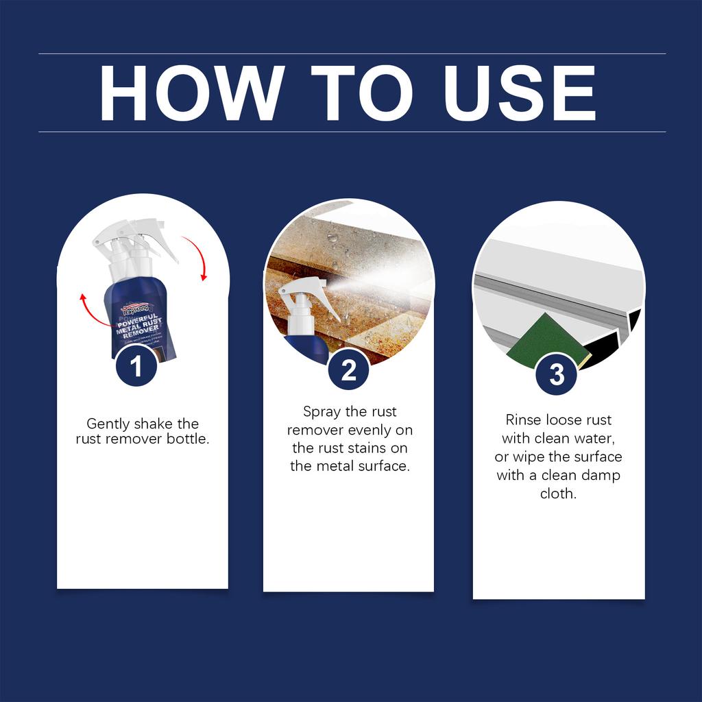 Rayhong Metal Rust Remover Limpador de Carro Tinta Pneu Ferrugem Removedor de Manchas Renovação Removedor de Ferrugem Mantenedor