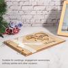Wooden Wedding Guest Book Album Sign Notebook Wedding Anniversary Decoration SupplyType 2