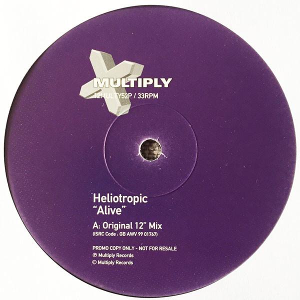 

12-дюймовая пластинка HELIOTROPIC Alive 12MULTY52P Multiply Record 1999 UK Dance Electronica Б/у