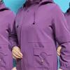Korean Women Leisure  Short Spring Autumn Lady Fashion Hooded Zipper Coat Mom's Outfit Long Sleeves Jacket