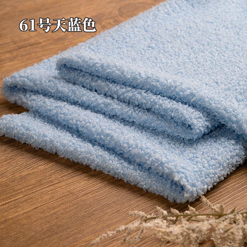 

Ткань плюшевая «Тедди» Эластичность Мягкая На метр для игрушек Лежанка для питомца Подушка Ручная работа DIY Шитье Искусственный мех ягненка Ткань Бежевый Белый 100cmX160cm