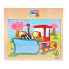 Wooden Puzzle toy Children Cartoon  Traffic Learning Puzzle Toys