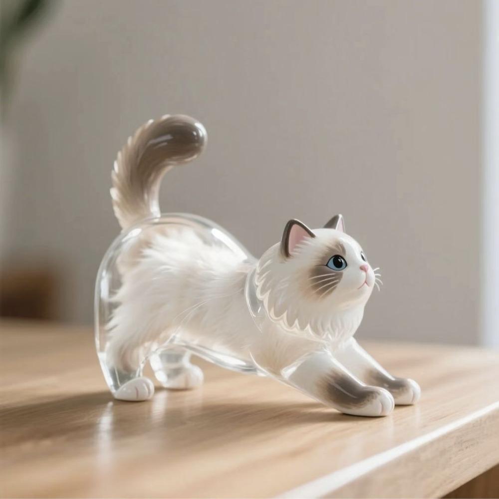 Transparent Cat Hair Storage Box Animal Shaped Dog Fur Storage Pendant  Backpack Charm