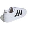 Adidas Neo Grand Court Lifestyle Court Leather Comfortable Casual Durable Lightweight Low-Top Skate Shoes Women Sneakers White Black GW9261