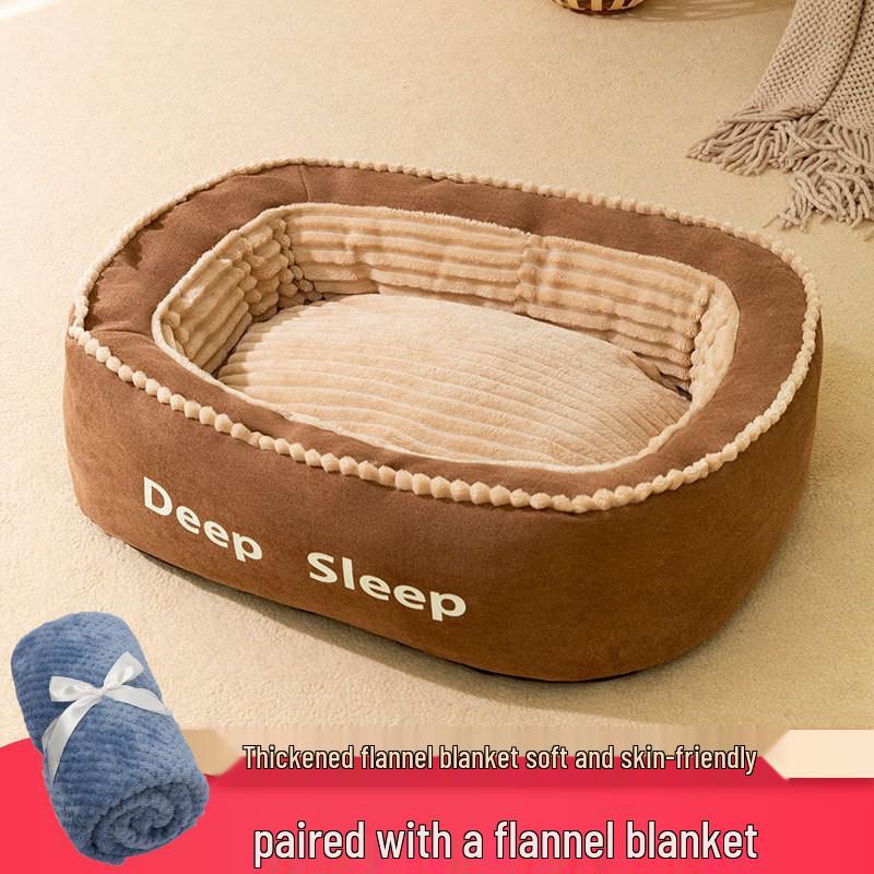 Universal All-Season Dog Sofa Bed & Neck Protector for Medium to Large Breeds