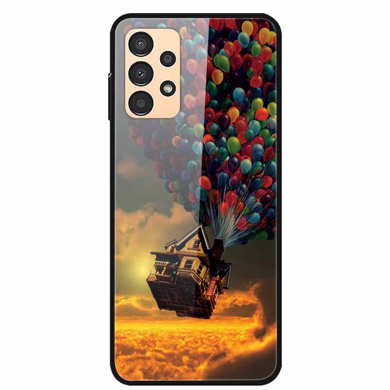 Funda para Samsung A53 5G 2022 Mármol Vidrio Templado Tapa Dura para Fundas de Teléfono Samsung Galaxy A33 A73 5G Protección Fundas