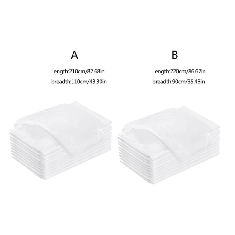 10pcs Disposable Nonwoven Bed Covers Breathable Oil Proof Sheets for Massage Table Salon Hospital 90x220CM 110x210CM