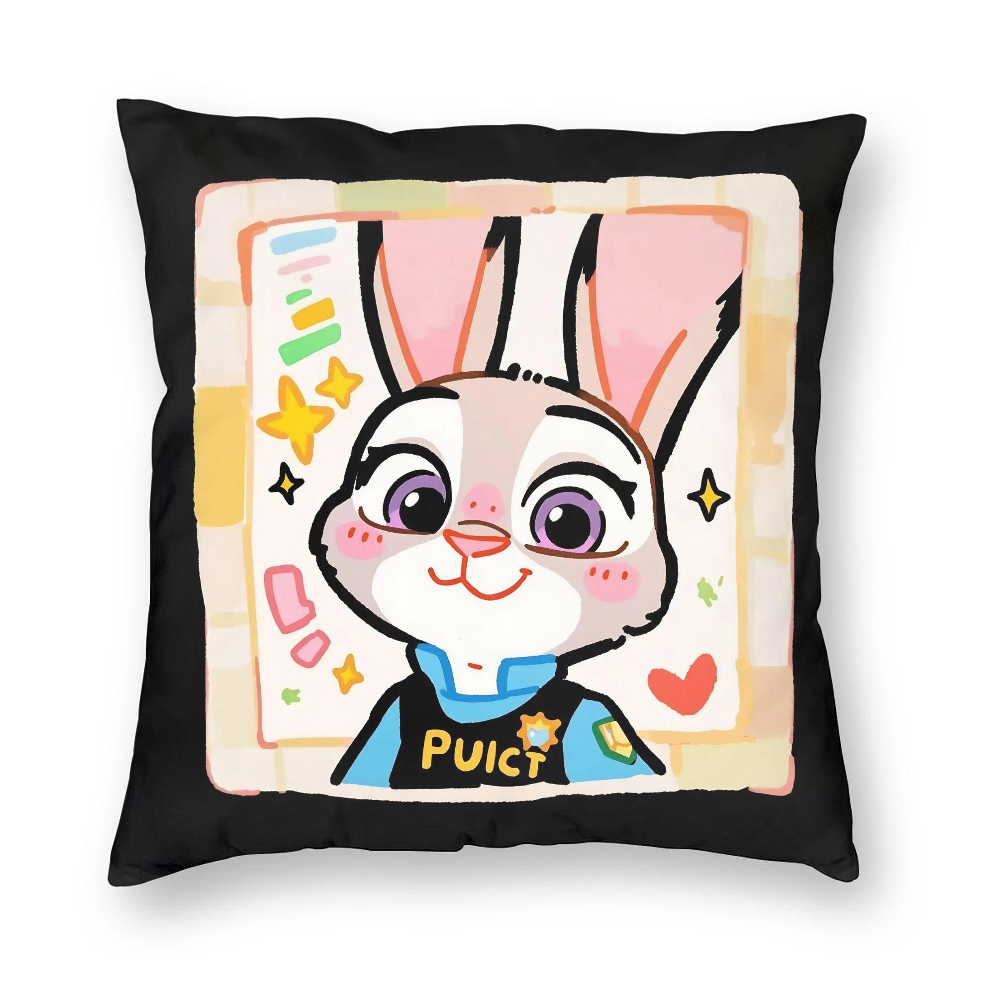

Cartoon Zootopia Judy And Nick Pillowcase Printing Cushion Cover Decorations Throw Pillow Case Cover Seater Square 45X45cm 30cmx30cm