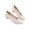 Spring and summer four seasons new pointed thick heel high heels women's mature casual professional dress work shoes women's single shoes