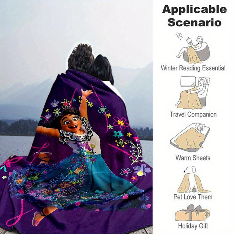 1pc, Mirabel's Magical Home Decor Blanket, Living Room, Bedroom, or Outdoor, Cozy Sofa Blanket Makes a Great Gift for Any Occasion. Ideal for Travel