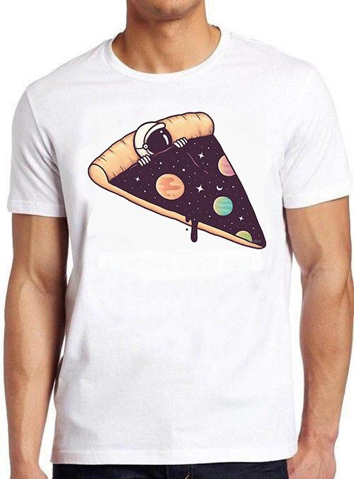 Pizza Slice Astronaut Planets Funny Meme Gift Tee Gamer Cult Movie T Shirt M748 XXXL