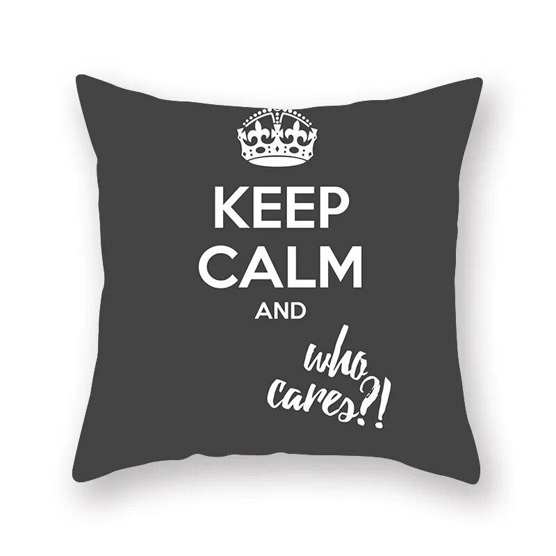 Bedroom Living Room Sofa Cushion Cover Pillowcase Fashion Decor Black Gray Lip Eye Print