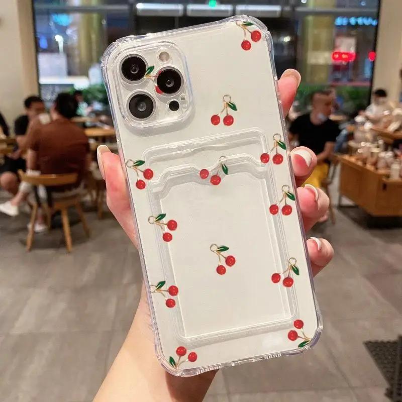 Smile Daisy Flower Case For Iphone 16 Pro Max 11 12 13 14 15 Pro Max 16 Plus X XS XR XS Wallet Card Holder Slot Bag Clear Cover