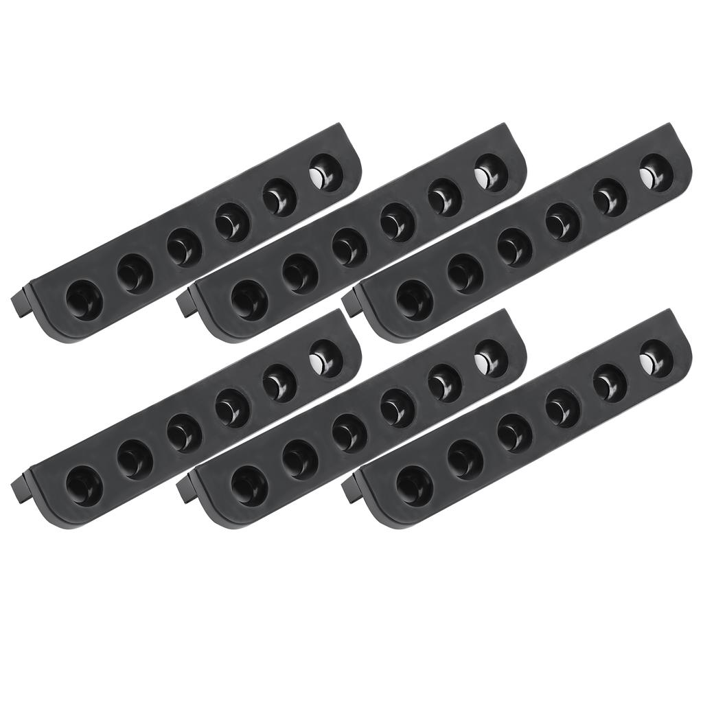 3 Set 6 Stück Billard Snooker Zubehör Kunststoff Wandmontiert Pool Queue Rack Halterung 6 Löcher
