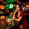 Bicchieri per Whiskey, Succo e Soda Halloween Fantasma Bicchiere, Tumbler Estetico Gradiente Colorato con Carino Motivo Teschio Tumbler Stampa Zucca, Festa Spettrale