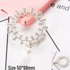DIY Alloy Sun God Gem Pendant with Pearl and Diamond Accents