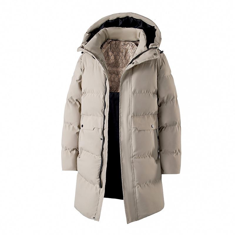 Long Cotton Jacket Men's Winter Loose Plus Size Cotton Coat, Large Cotton Quilt, Cotton Jacket for Warmth