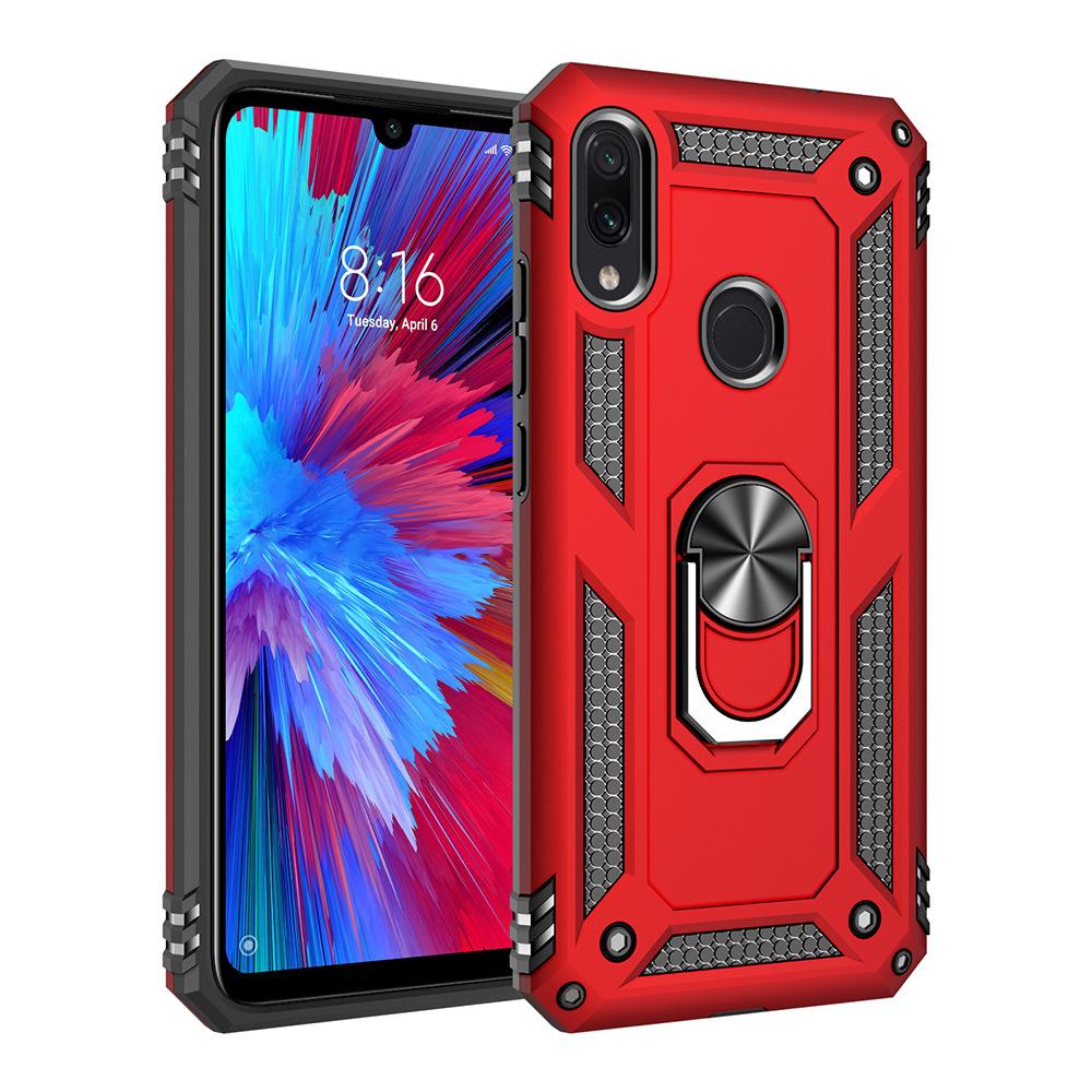 For Xiaomi Redmi Note 7 Case Cover Armor Rugged Military Shockproof Car Holder Magnetic Ring Case for Redmi Note 7 Pro