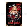 Good Girl Gone Biker Metal Plaque Poster Funny Custom Wall Cave Decoration Kitchen Tin Sign Poster
