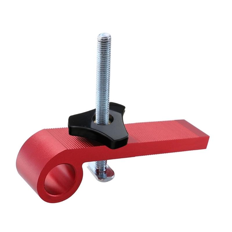 

Aluminum Alloy Small Chute and Press Plate Woodworking Fence Flip Stop for Woodwork Jigs and Fixtures 1