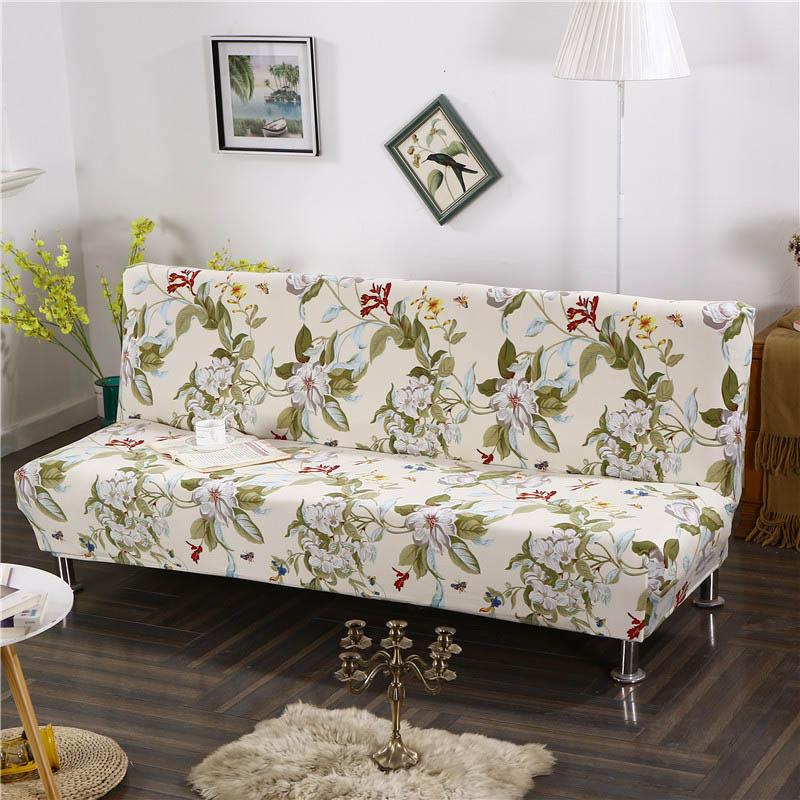 Stretch Sofa Cover Slipcover All Inclusive For Living Room Without Armrest Folding Cover For Sofa Bed Durable Fabric