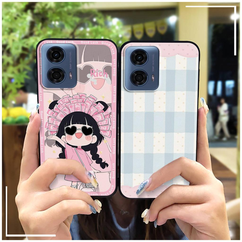 Waterproof Anti-knock Phone Case For MOTO G24 Power Back Cover Phone Pouch Fashion Design Graffiti Dirt-resistant Cute