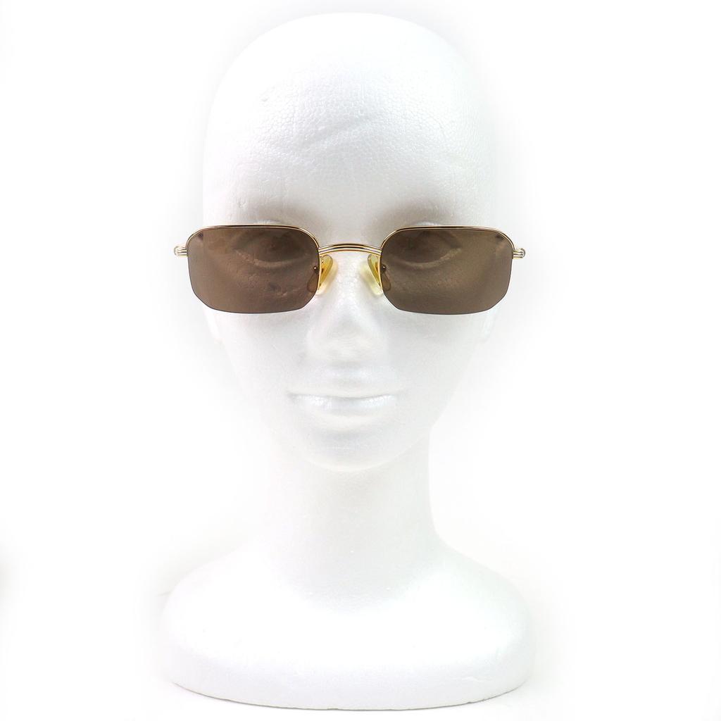 Excellent Cartier Sunglasses Trinity Half Rim Frame: Gold Bordeaux Mens Used