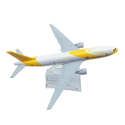 1/400 Alloy Airplane Metal Model 16cm Die-cast  Airplane Model B-777 SCOOT Airlines Display Aircraft Model Plane Decor