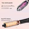 B2B  Electric Curling Hair Comb 4 PTC Heating Strips Brushless Motor 1300W ODM Custom Logo Ceramic Handle 3-Temperature