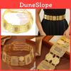 Geometric Gold Alloy Waist Chain For Women With Hollow Square Design And Elegant Style