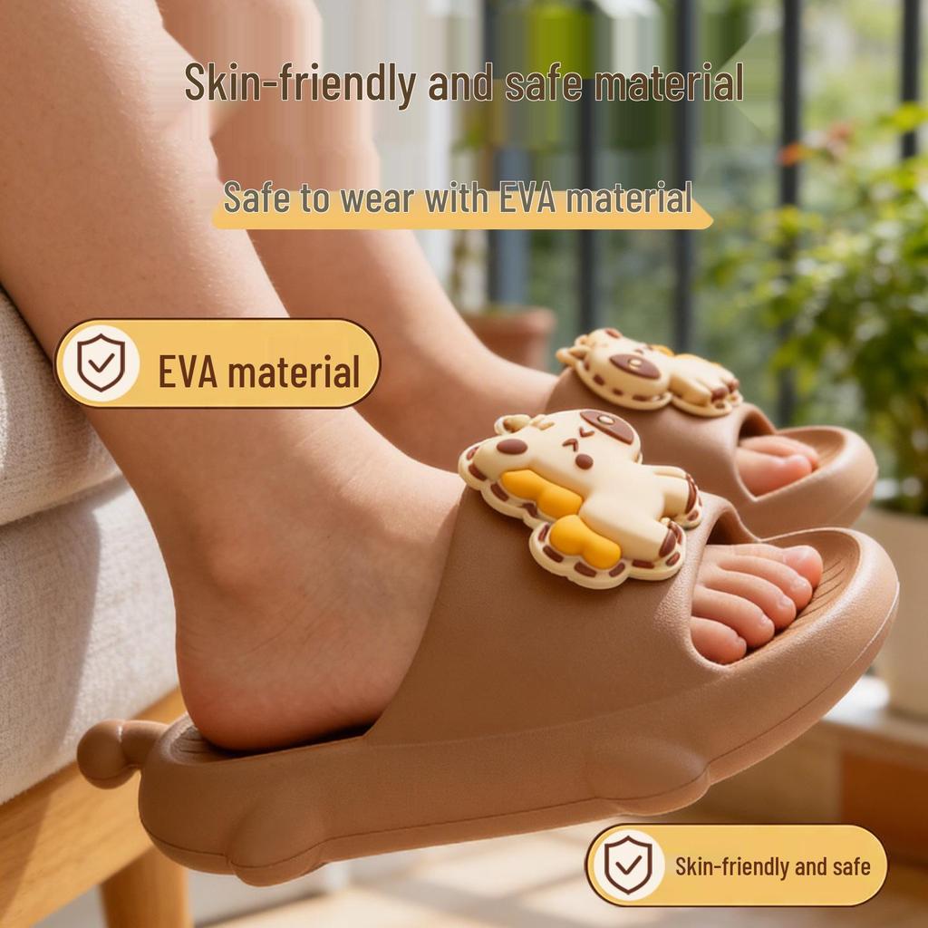 EVA Anti-Odor Non-Slip Children's Cute Big Eyes Slippers Unisex