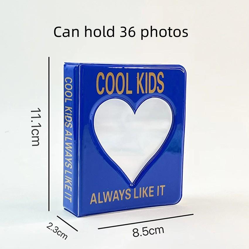 36/64 Pockets Mini Photo Album Heart Transparent Photocard Holder Mini Polaroid Album Storage Collect Book Name Card Album