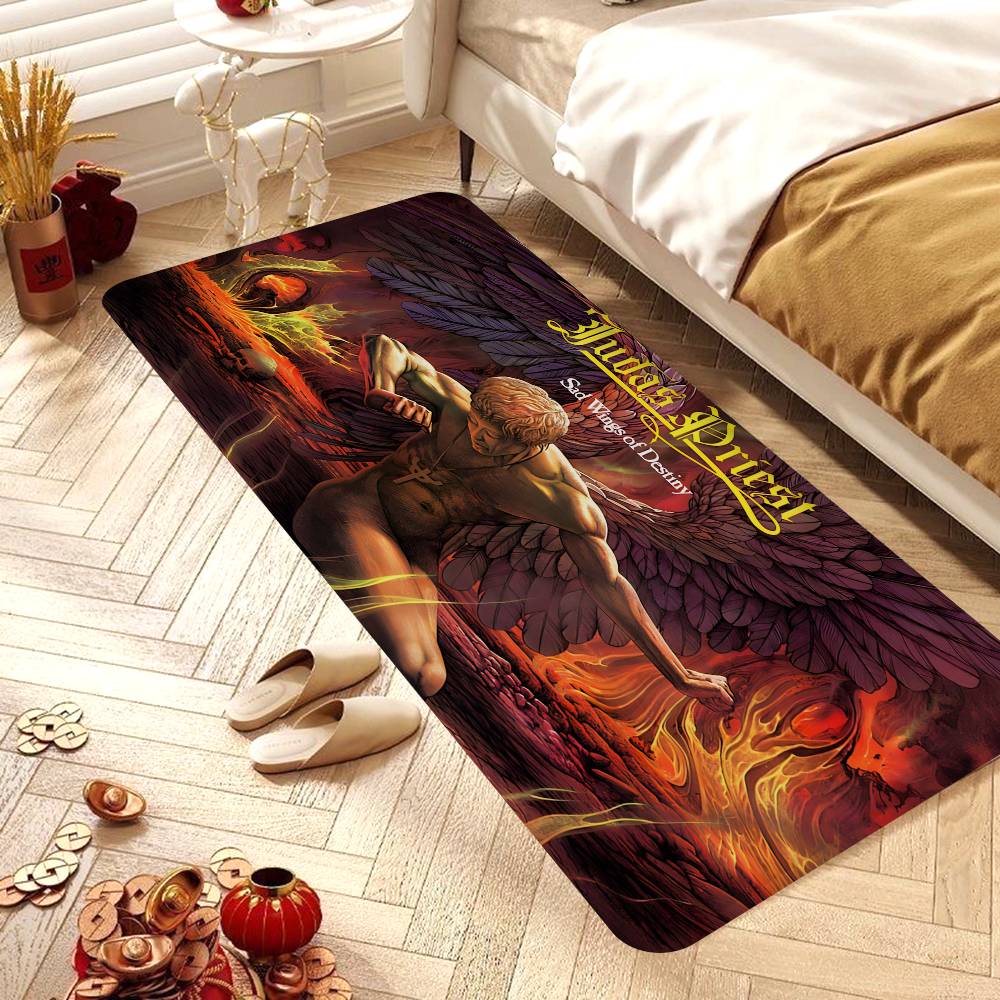 J-Judas P-Priest ROCK BAND Floor Mat Rectangle Anti-slip Home Soft Badmat Front Door Indoor Outdoor Mat Hotel Decor Mat