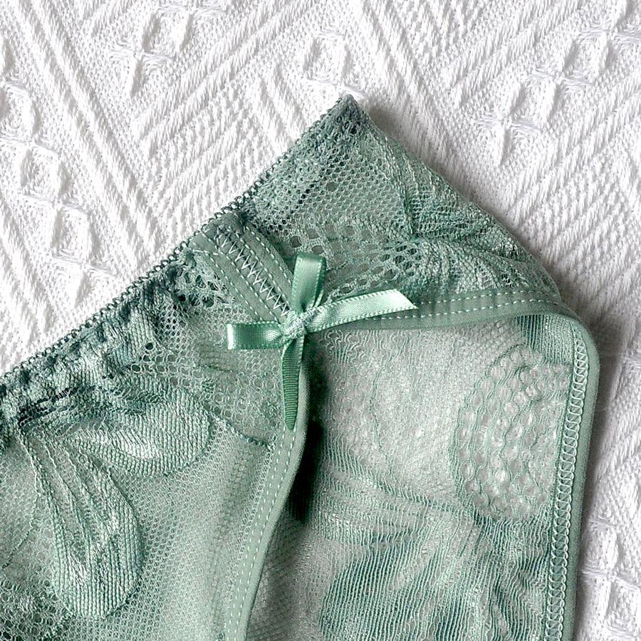 Bragas de encaje sexis para mujer, ropa interior de cintura alta para mujer, lencería Sexy Floral, calzoncillos suaves para mujer, bragas íntimas cómodas