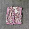 Women's Clothing 2024: Autumn/Winter Ethnic-Style Quilted Vest with Round Neck and Print Design