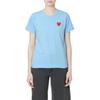 Comme des Garçons PLAY (WMNS) COMME Des GARCONS PLAY Small Logo Tee 'Blue' Women's AZ-T271-051-1