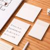 Office School Supplies Daily To Do List PET Memo Pad Planner Sticker Transparent Sticky Notes