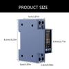 Din Rail Monitors Multifunction Power Energy Tester with TFT Color Screen AC85-290V 40A Voltage Current Testing Meter
