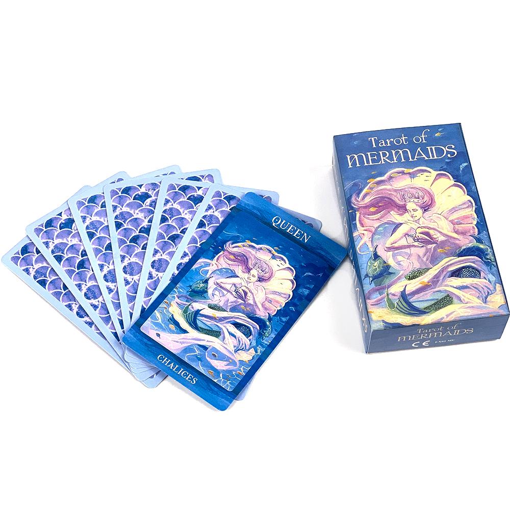 Tarot Syren Talia Tarota Gra Karciana na Imprezę Rodzinną Klasyczny Wzór Dla Początkujących i Profesjonalistów, Idealny do Dywinacji Medytacji