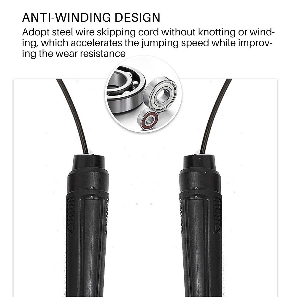 Verstellbares Sportseil mit Stahldraht-Springseil, Fitnessgeräte