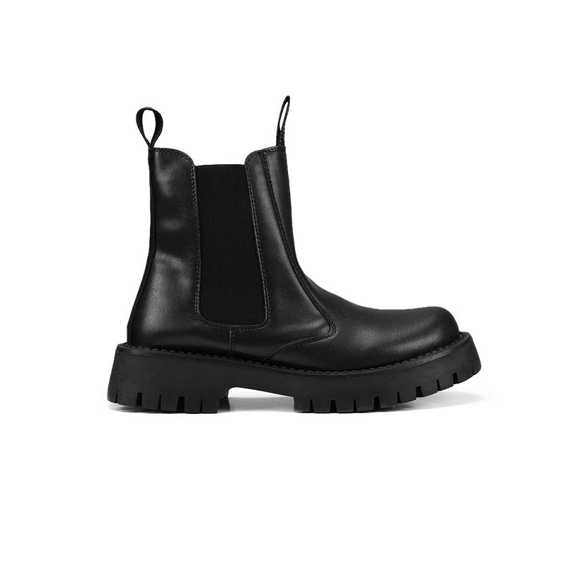 

Trendy Slip On Men S Thick Soled Increase Soliders Riding Boots Man Winter Chelsea Heighten Casual Shoes Cool Boy