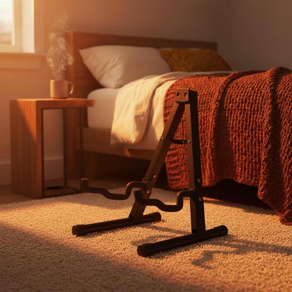 Triangular Guitar Stand Foldable Folding Stable for Home