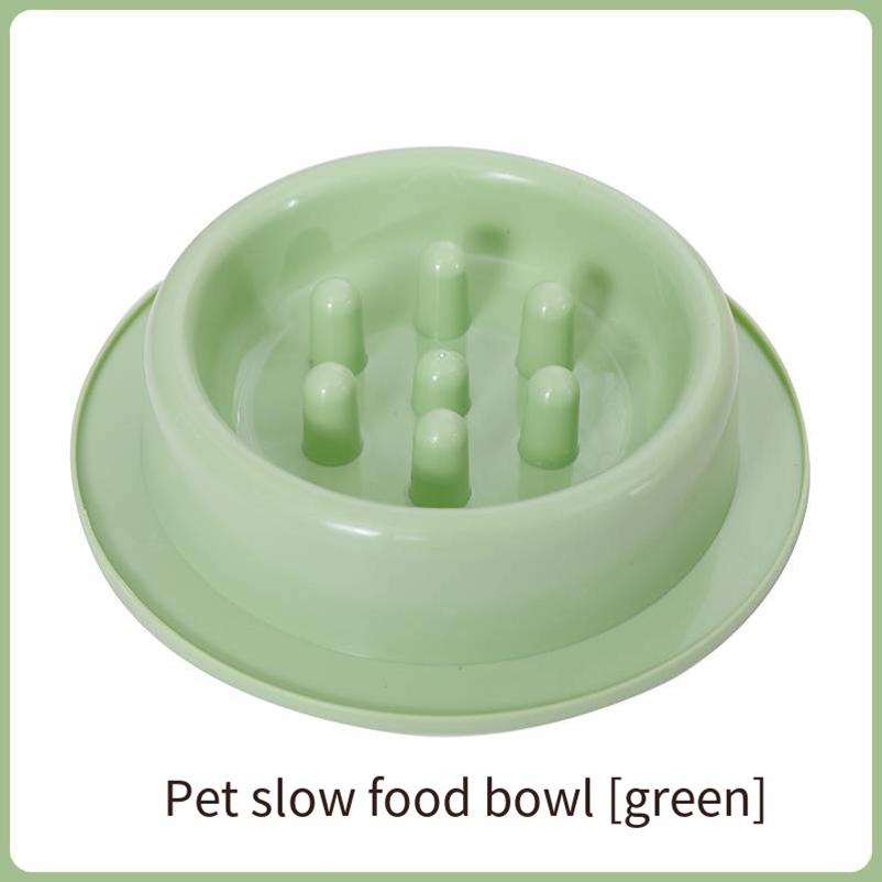 Dog Slow Food Bowl Anti-choke Small and Medium-sized Dog Slow Food Bowl Anti-upset Round Thickened Pet Supplies